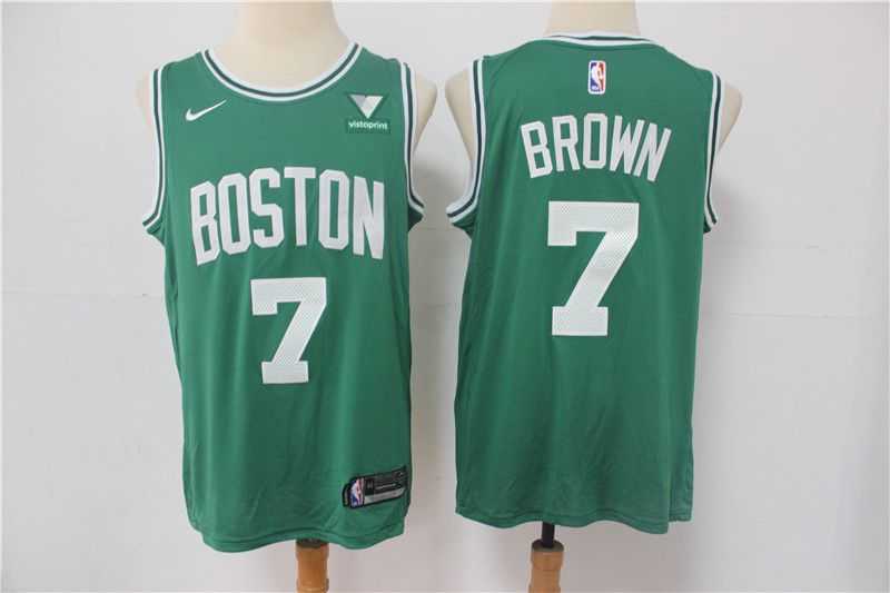 Men Boston Celtics 7 Brown Green 2021 Nike Game NBA Jersey Men Boston Celtics 7 Brown Green 2021 Nike Game NBA Jersey